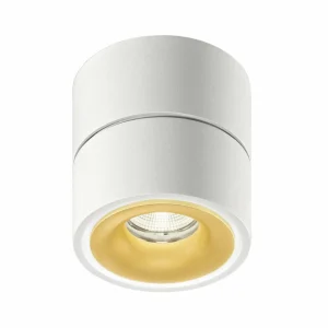 Cheap Egger Clippo S spot pour plafond LED, blanc/doré Éclairage De Magasins