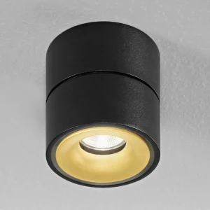 Best Egger Clippo S spot pour plafond LED, noir/doré Éclairage De Magasins