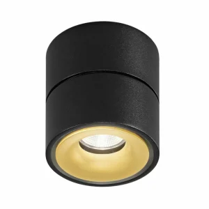 Best Egger Clippo S spot pour plafond LED, noir/doré Éclairage De Magasins