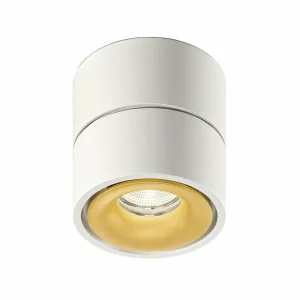 Cheap Egger Clippo spot plafond LED, blanc-doré, 2 700 K Éclairage De Magasins