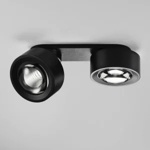 Best Egger Spot LED Clippo Optic Duo, noir/noir, à 2 lampes DTW Éclairage De Magasins