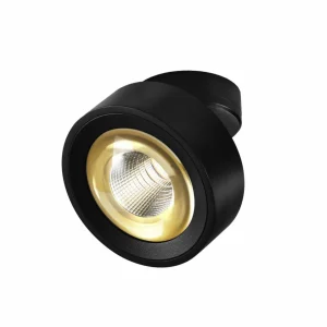Cheap Egger Spot LED Clippo Optic, noir/or, Ø 12 cm, DTW Éclairage De Magasins