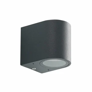 Best Applique d'extérieur Fijona, ronde, 8,1 cm, gris, aluminium Éclairage Extérieur Professionnel