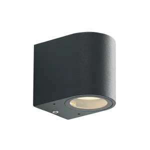 Best Applique d'extérieur Fijona, ronde, 8,1 cm, gris, aluminium Éclairage Extérieur Professionnel