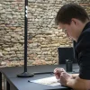 New Lucy lampe à poser LED à pied, noire 930 Éclairage De Bureau