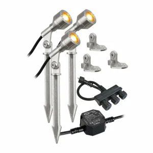 Cheap P68123502-3 spot d’extérieur LED, x3, 3 000 K Éclairage Extérieur Professionnel