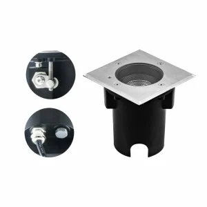 Best Pentola lampe encastr. inox 13,5x13,5 3 000K Éclairage Extérieur Professionnel