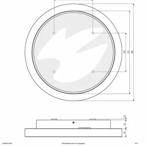 Best Sale Tectum plafonnier d'extérieur LED rond, verre Éclairage Extérieur Professionnel