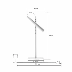 Clearance Magneto lampe à poser LED, blanche Éclairage De Bureau