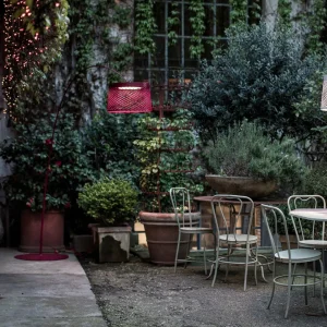 Discount Twiggy Grid lampadaire arqué LED, carmin Éclairage Extérieur Professionnel