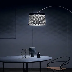 Online Twiggy Grid lampadaire arqué LED, grège Éclairage Extérieur Professionnel