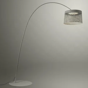 Online Twiggy Grid lampadaire arqué LED, grège Éclairage Extérieur Professionnel