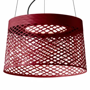 Outlet Twiggy Grid suspension LED, carmin Éclairage Extérieur Professionnel