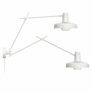 Store Arigato applique 2 lampes 70cm blanche Éclairage De Bureau