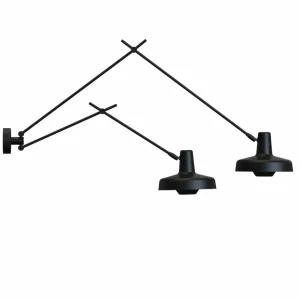 Sale Arigato applique 2 lampes 90cm noire Éclairage De Bureau