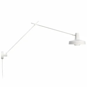 Store Arigato applique murale à 1 lampe 110cm Ø23cm blanc Éclairage De Bureau