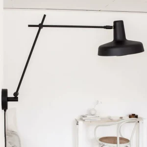 Sale Arigato mur à 1 lampe 70cm Ø23cm noir Éclairage De Bureau