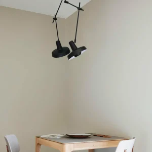 Cheap Arigato Plafonnier à 2 lampes 70cm noir Éclairage De Bureau