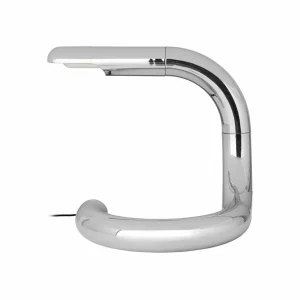 Hot lampe à poser Aspide, chrome poli, pivotant Éclairage De Bureau