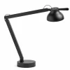 Cheap PC Double Arm lampe de bureau LED, noire Éclairage De Bureau
