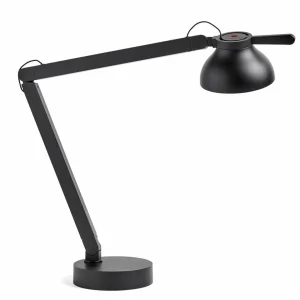 Cheap PC Double Arm lampe de bureau LED, noire Éclairage De Bureau
