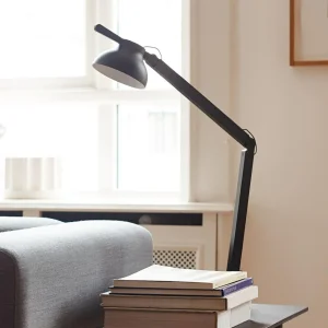 Cheap PC Double Arm lampe de bureau LED, noire Éclairage De Bureau