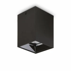 Best Ideal Lux downlight LED Nitro Square, noir, hauteur 12 cm Éclairage De Bureau