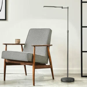 Flash Sale Lampadaire LED Nami avec variateur pied, CCT, noir Éclairage De Bureau