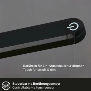 Shop Lampadaire LED Pivaz réglable tactile noir Éclairage De Bureau