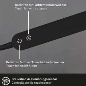 Best Sale Lampadaire LED Servo, dimmable, CCT, noir Éclairage De Bureau