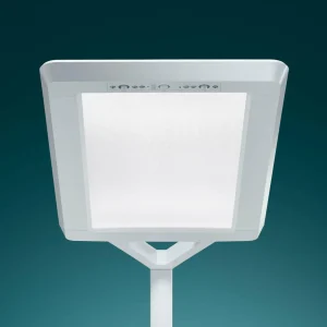 Hot Lampadaire LED Yara.single CCT, BT, LTX, argenté Éclairage De Bureau