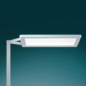 Hot Lampadaire LED Yara.single CCT, BT, LTX, argenté Éclairage De Bureau
