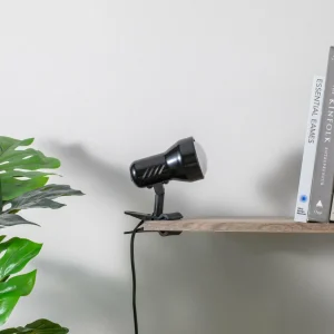 Cheap Lampe à pince KD Black avec prise, douille E27 Éclairage De Bureau