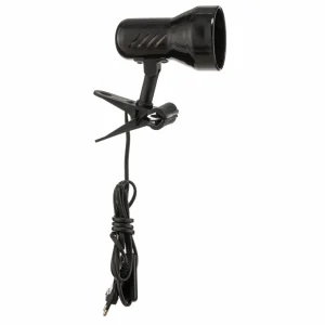 Cheap Lampe à pince KD Black avec prise, douille E27 Éclairage De Bureau