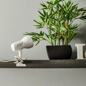 Clearance Lampe à pince KD White avec prise, douille E27 Éclairage De Bureau