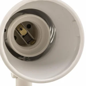 Clearance Lampe à pince KD White avec prise, douille E27 Éclairage De Bureau