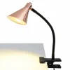 Sale Lampe à pince LED Janita couleur cuivre Éclairage De Bureau