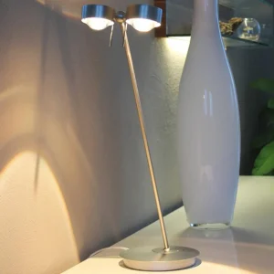 Best lampe à poser à 2 lampes PUK TABLE, chrome Éclairage De Bureau