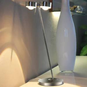 Best lampe à poser à 2 lampes PUK TABLE, chrome Éclairage De Bureau