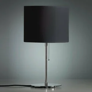 Sale Lampe à poser avec abat-jour en lin anthracite Éclairage De Bureau