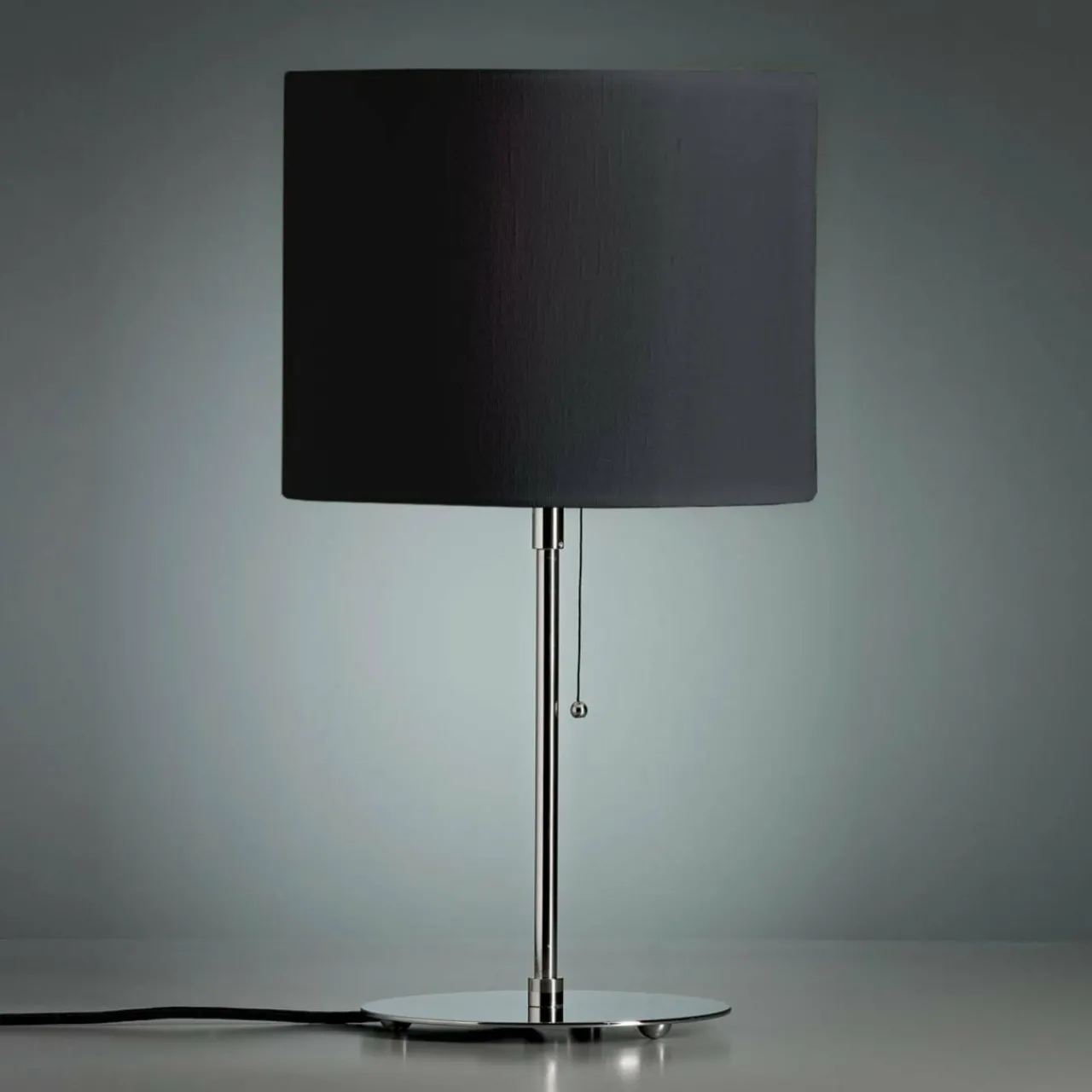 lampe__poser_avec_abatjour_en_lin_anthracite_0.webp Sale Lampe à poser avec abat-jour en lin anthracite Éclairage De Bureau