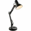 Clearance Lampe à poser Famous à 3 articulations, noire Éclairage De Bureau