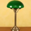 Discount Lampe à poser Hari en laiton à abat-jour vert Éclairage De Bureau