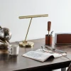Cheap Lampe à poser LED Glimmer à l'aspect laiton Éclairage De Bureau