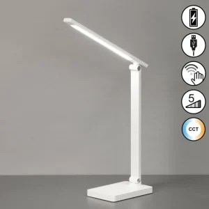 Best Lampe de bureau à LED rechargeable Ole, blanc, capteur, intensité Éclairage De Bureau