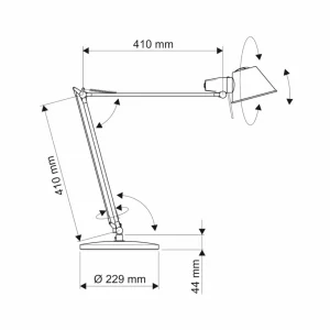 Store Lampe de bureau LED rock Éclairage De Bureau