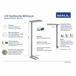 Best Lampe de table LED javal, blanc, pied à pince Éclairage De Bureau