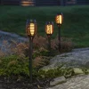 Store Lampe solaire LED Flame Mini en lot de 3 Éclairage Extérieur Professionnel