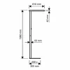 Shop Lampe sur pied LED juvis, argent, pied de support Éclairage De Bureau