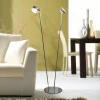 Cheap Lampe sur pied PUK, chrome mat, métal, à 2 lampes, G9, on/off Éclairage De Bureau